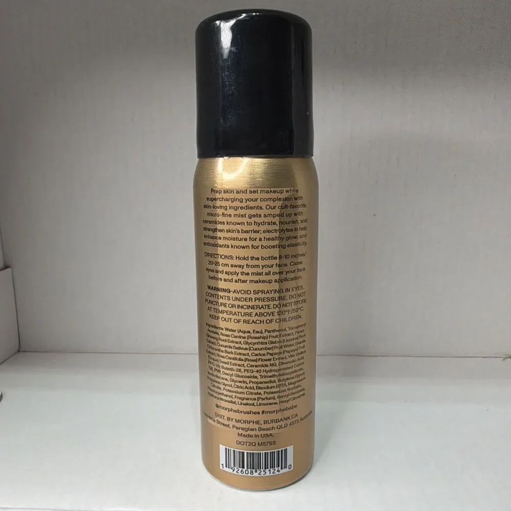 Morphe Mini Continuous Prep & Set Mist 36.8g/1.3oz. Travel Size